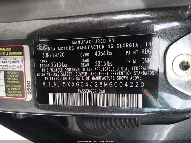 2021 KIA K5 EX 9