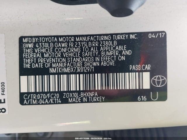 2018 TOYOTA C-HR XLE/XLE PREMIUM 9