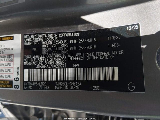2026 TOYOTA LAND CRUISER 9