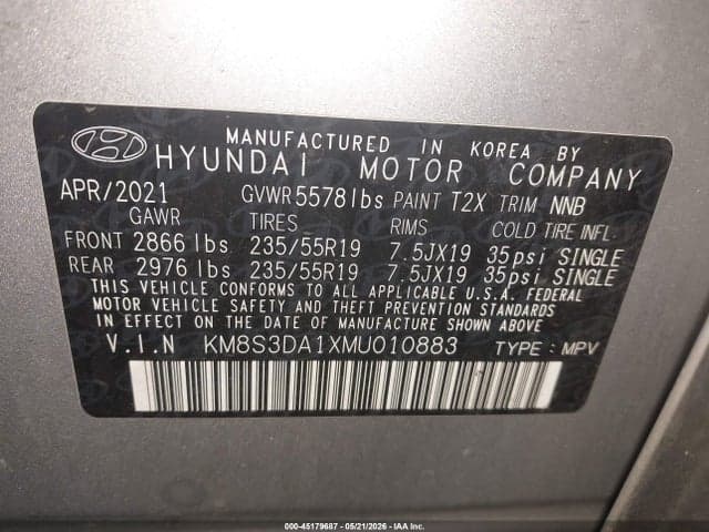 2021 HYUNDAI SANTA FE HYBRID SEL PREMIUM 9