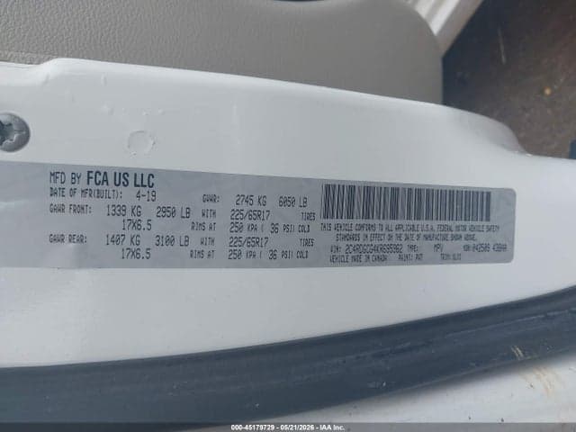 2019 DODGE GRAND CARAVAN SXT 9