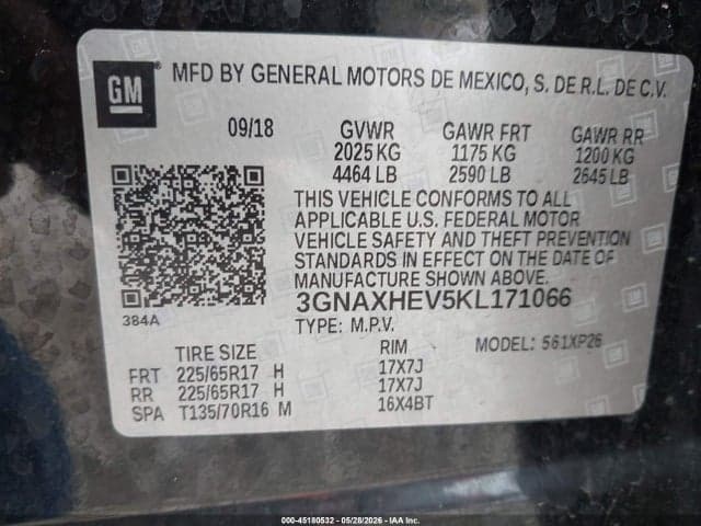 2019 CHEVROLET EQUINOX LS 7