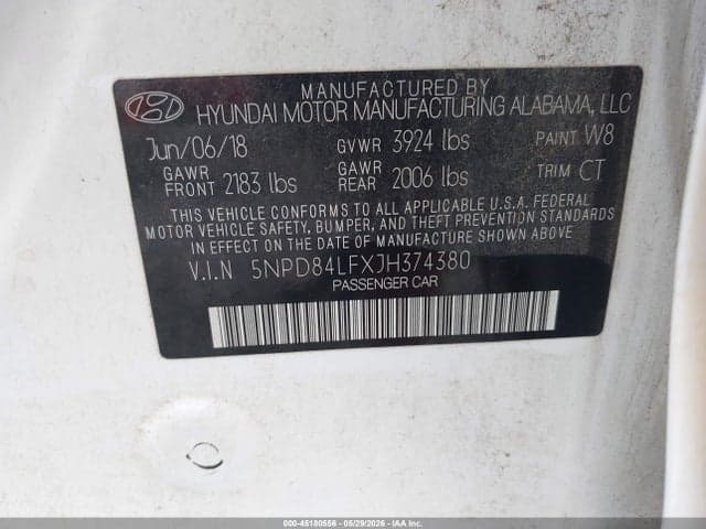 2018 HYUNDAI ELANTRA SEL 9