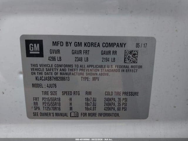 2017 BUICK ENCORE PREFERRED 9
