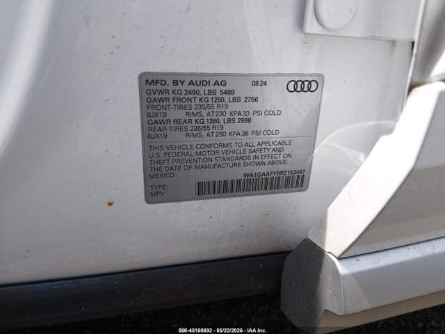 2024 AUDI Q5 PREMIUM 45 TFSI S LINE QUATTRO 9