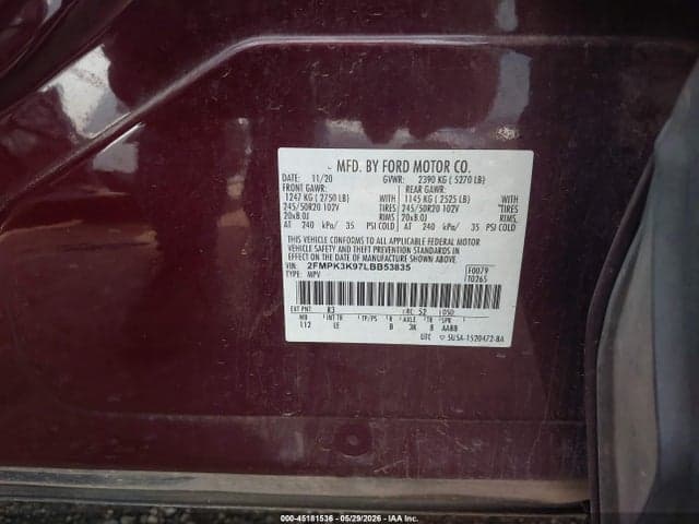 2020 FORD EDGE TITANIUM 9