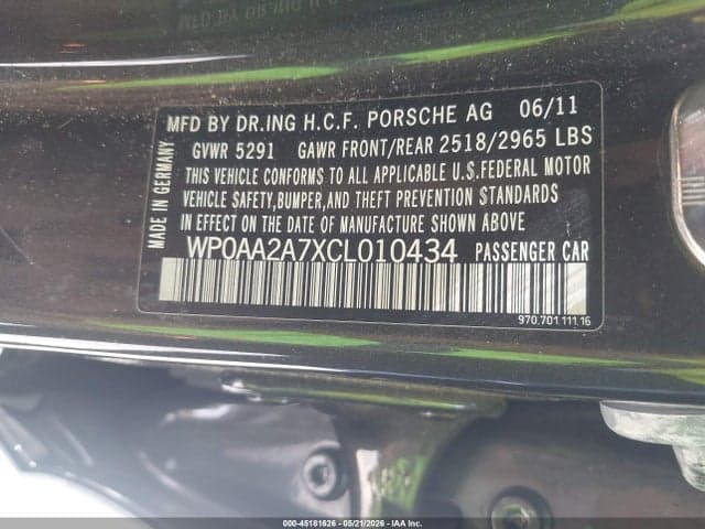 2012 PORSCHE PANAMERA 4 9