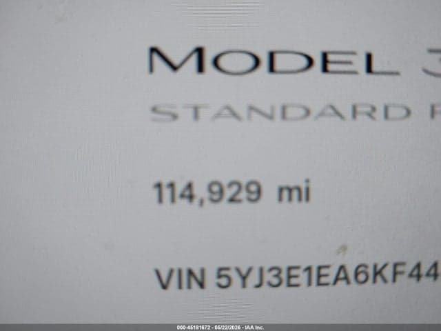 2019 TESLA MODEL 3 LONG RANGE/MID RANGE/STANDARD RANGE/STANDARD RANGE PLUS 7