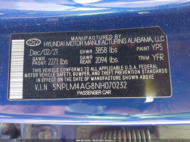 2022 HYUNDAI ELANTRA SEL 9