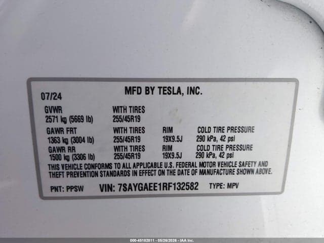 2024 TESLA MODEL Y LONG RANGE DUAL MOTOR ALL-WHEEL DRIVE 9
