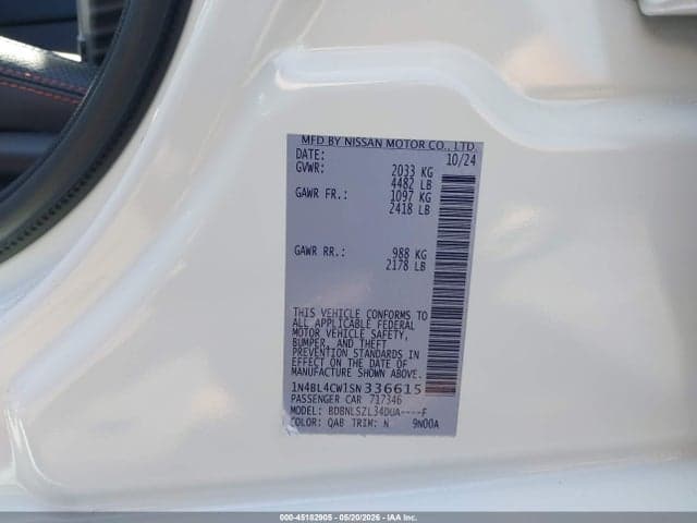 2025 NISSAN ALTIMA SR AWD 9