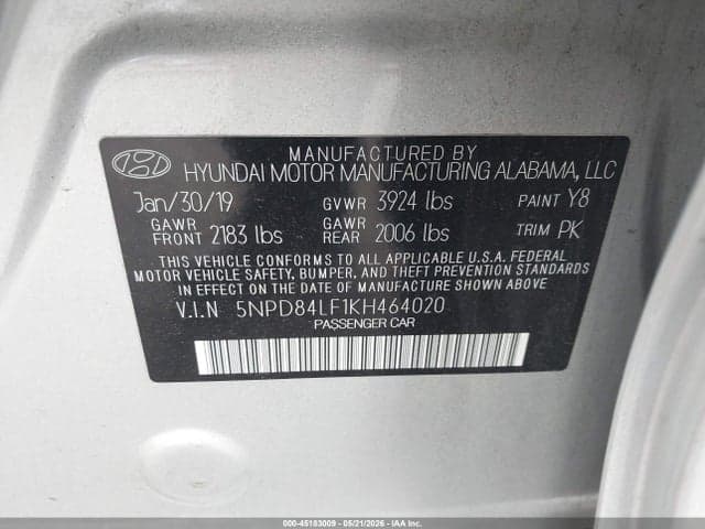2019 HYUNDAI ELANTRA SEL 9