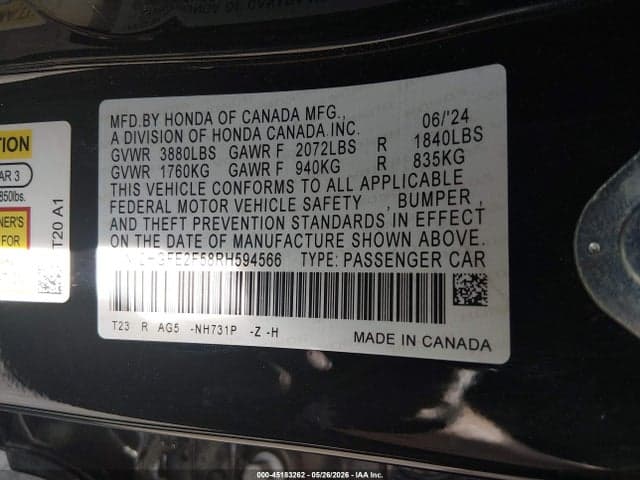 2024 HONDA CIVIC SPORT 9