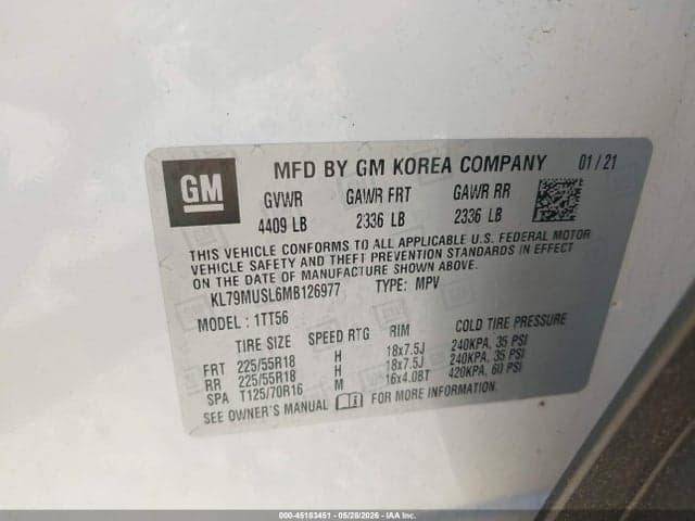2021 CHEVROLET TRAILBLAZER AWD RS 9