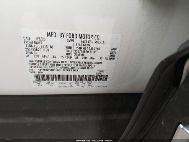 2020 FORD EXPLORER LIMITED 9