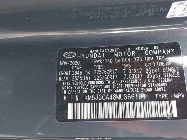 2021 HYUNDAI TUCSON VALUE 9