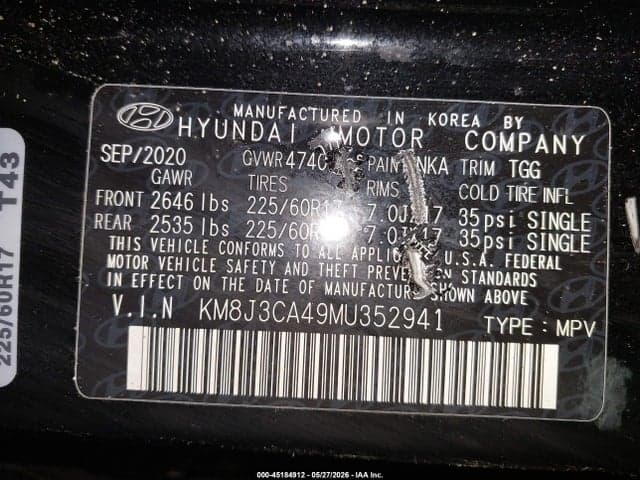 2021 HYUNDAI TUCSON VALUE 9