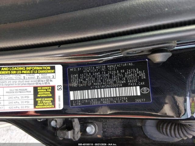 2022 TOYOTA CAMRY XSE 9