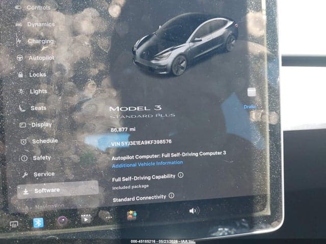 2019 TESLA MODEL 3 LONG RANGE/MID RANGE/STANDARD RANGE/STANDARD RANGE PLUS 7