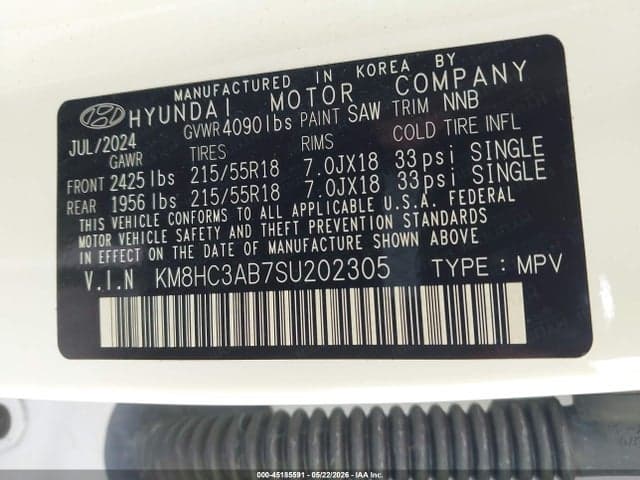 2025 HYUNDAI KONA SEL CONVENIENCE 9