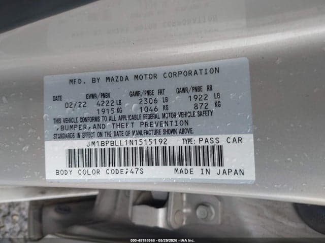 2022 MAZDA MAZDA3 PREFERRED 9