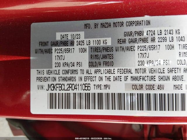 2024 MAZDA CX-5 2.5 S PREFERRED 9