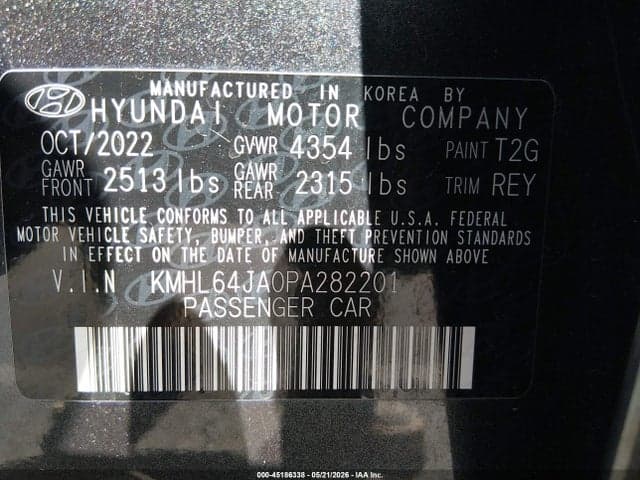 2023 HYUNDAI SONATA SEL 9