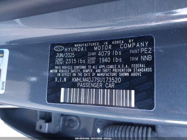 2025 HYUNDAI ELANTRA HYBRID SEL SPORT 10