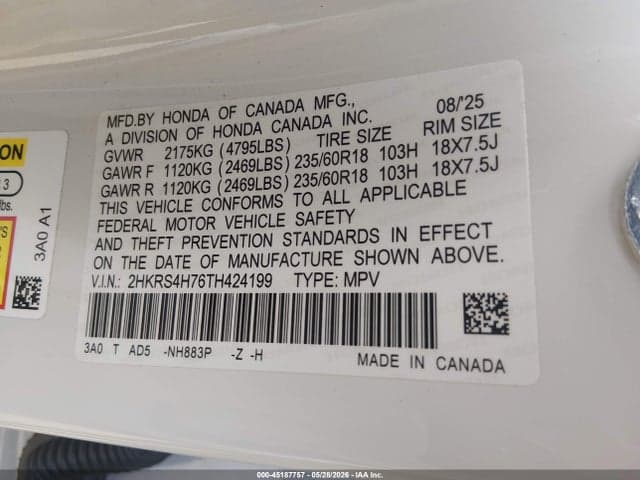 2026 HONDA CR-V EX-L AWD 9