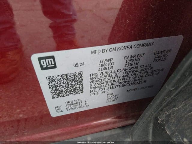 2025 CHEVROLET TRAX FWD LT 9