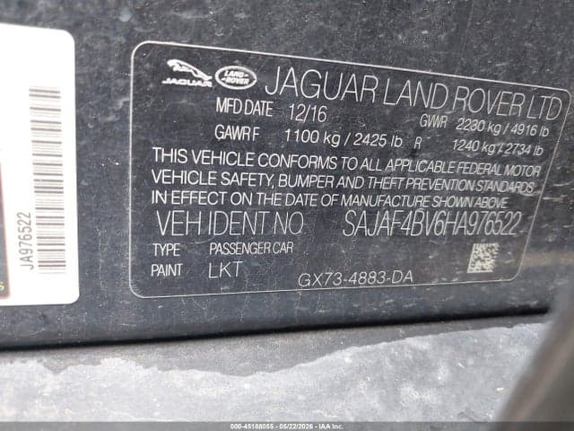 2017 JAGUAR XE 35T 9