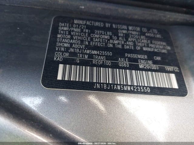 2021 NISSAN ROGUE SPORT S AWD XTRONIC CVT 9