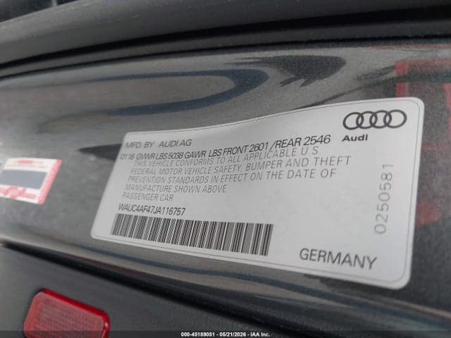 2018 AUDI S4 3.0T PREMIUM PLUS 9