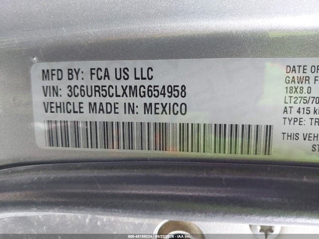 2021 RAM 2500 TRADESMAN 4X4 6'4 BOX 9