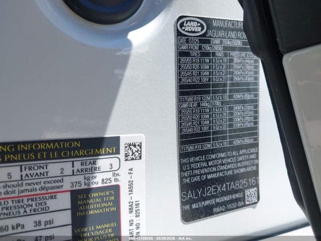 2026 LAND ROVER RANGE ROVER 9