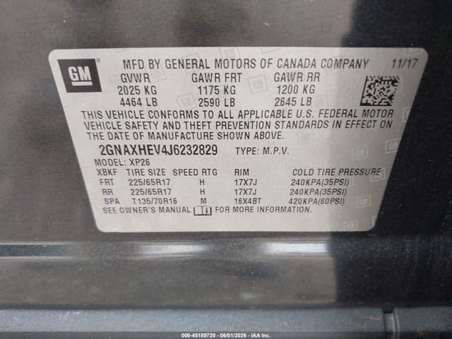 2018 CHEVROLET EQUINOX LS 9