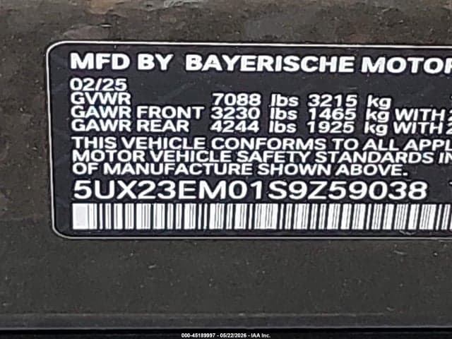 2025 BMW X7 XDRIVE40I 10