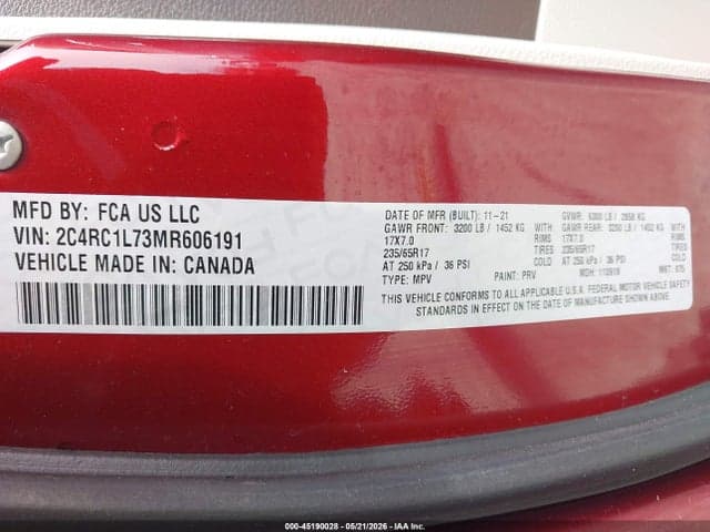 2021 CHRYSLER PACIFICA HYBRID TOURING L 9