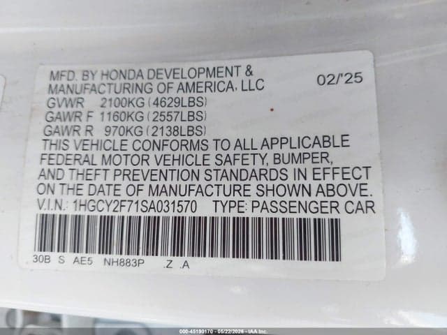 2025 HONDA ACCORD HYBRID SPORT-L 9
