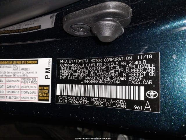 2019 TOYOTA COROLLA XSE 9