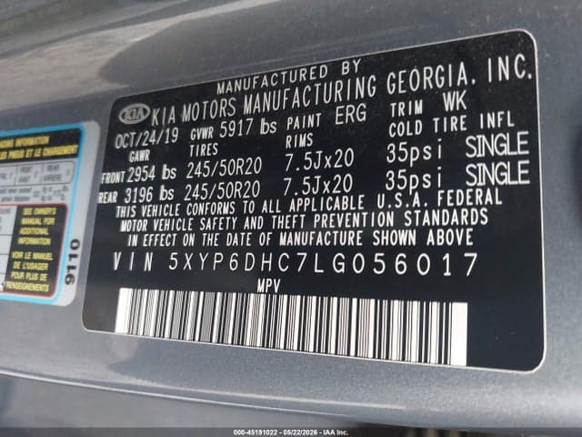 2020 KIA TELLURIDE S 9