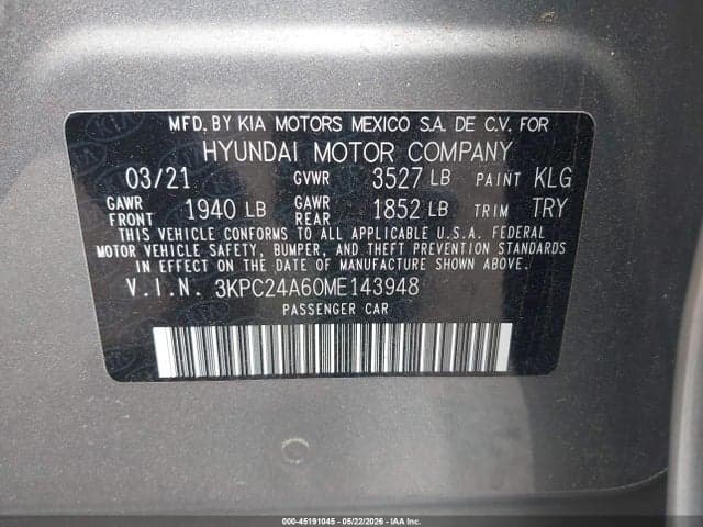 2021 HYUNDAI ACCENT SE 9