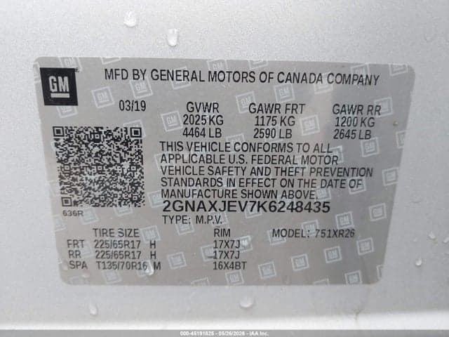 2019 CHEVROLET EQUINOX LT 9