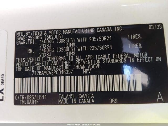 2023 LEXUS RX 350 PREMIUM PLUS 9