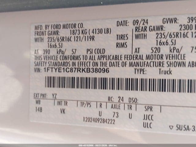 2024 FORD TRANSIT-150 9