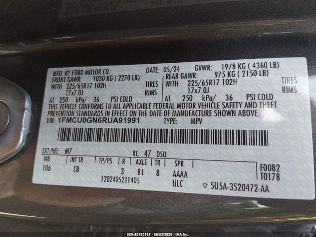 2024 FORD ESCAPE ACTIVE 9