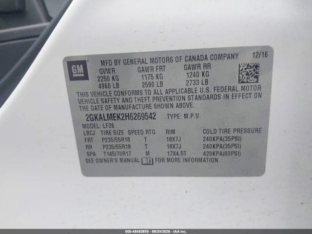 2017 GMC TERRAIN SLE-1 9