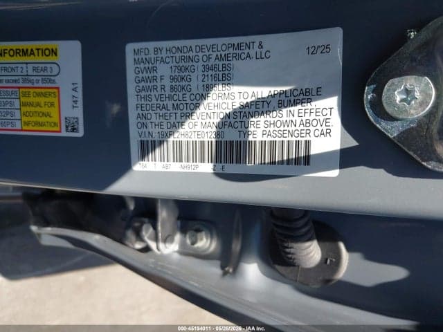 2026 HONDA CIVIC SPORT 9