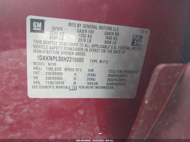 2017 GMC ACADIA DENALI 9