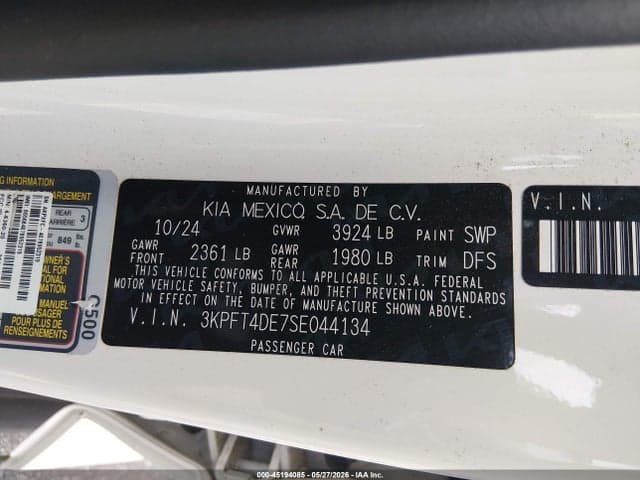 2025 KIA K4 LXS 9